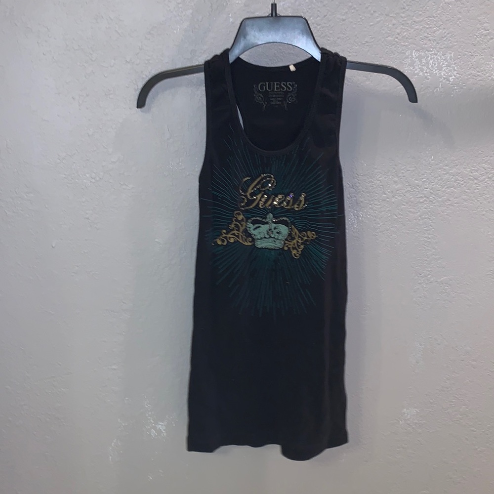 5 FOR $25 Charcoal Vintage Guess Tank